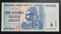 Зимбабве .100 000 000 000 000 долара.100 трилиона долара. 2008 година. UNC., снимка 1