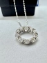Сребърно колие с мойсанит (Диамант) 1 карат, снимка 9