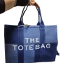 Дамска чанта тип „Tote Bag“ , деним, снимка 9