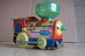 Локомотив – детска ламаринена играчка с батерия., снимка 1 - Влакчета, самолети, хеликоптери - 45811381