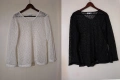 Нови мрежести блузи с дълъг ръкав бяла и черна S M размер, снимка 1