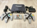 Nintendo 64 комплект – конзола + 2 контролера + Игра, снимка 1