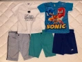 Сет от къси панталонки и тениски за момче 110 см, снимка 1
