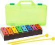 CeleMoon Музикална играчка ксилофон 8 ноти за деца, цветни резонаторни звънчета със страхотни звуци, снимка 4