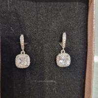Дамски сребърни обеци , снимка 3 - Обеци - 45381852
