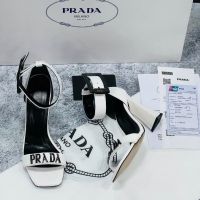 Сандали с ток Prada, снимка 3 - Сандали - 45981480