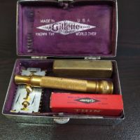 Самобръсначка GILLETTE Made In ENGLAND 1920/40 г, снимка 13 - Антикварни и старинни предмети - 45913971