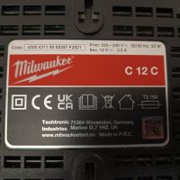 Зарядно за Milwaukee M12 батерии - 12волта, снимка 2 - Други инструменти - 45398919