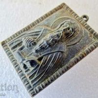 Стара малка бронзова икона на св. Йоан Рилски, снимка 4 - Антикварни и старинни предмети - 45342095