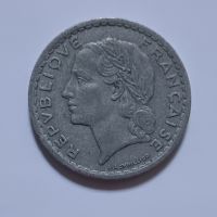 5 франка Франция 1949 Френска монета , снимка 1 - Нумизматика и бонистика - 45231672
