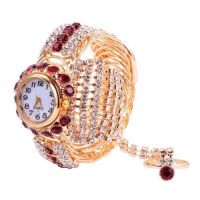 fashion 3v1 дамски часовник гривна и пръстен HOT SALE, снимка 2 - Дамски - 45759849