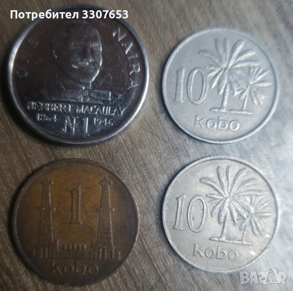 монети Нигерия 4 бр, снимка 1