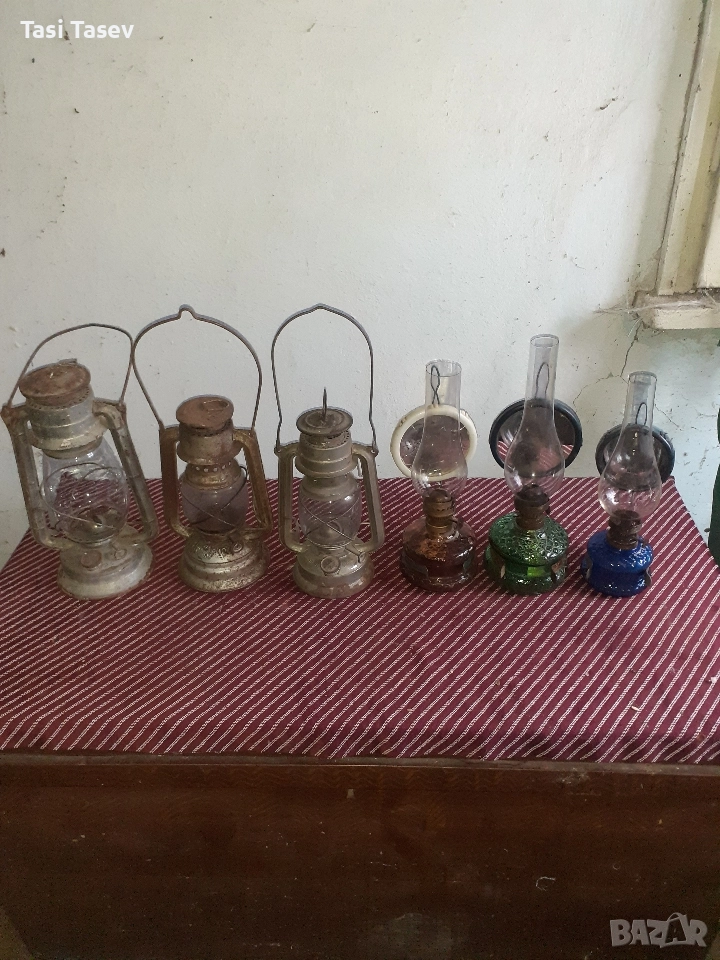 Стари газови фенери и лампи, снимка 1