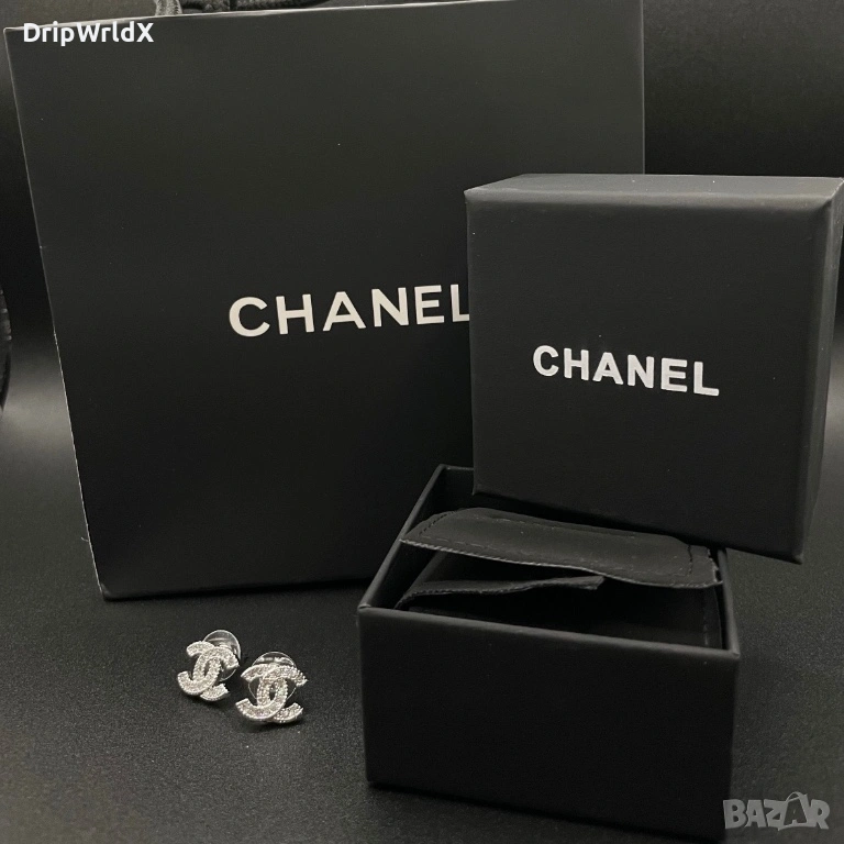 Chanel CC Дамски Обеци Пълен Комплект Чисто Нови, снимка 1