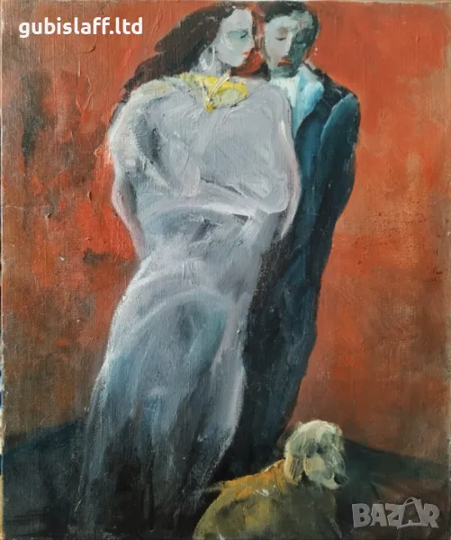 Картина, "Разходка", худ. Здравко Йончев, 2002 г., снимка 1