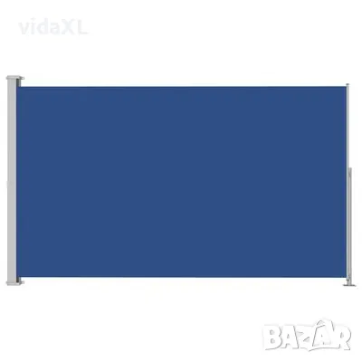 vidaXL Прибираща се дворна странична тента, 200x300 см, синя(SKU:313415), снимка 1