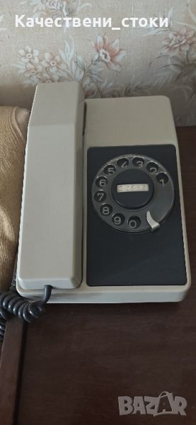 Ретро домашен телефон от соца със шайба, снимка 1