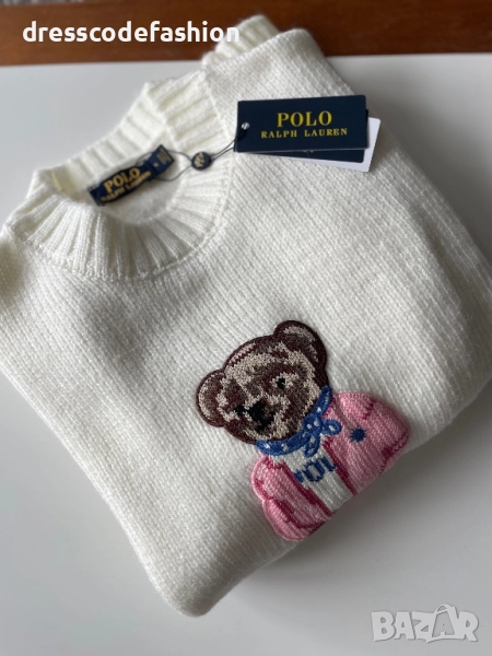 Дамски пуловер Polo с мече , снимка 1