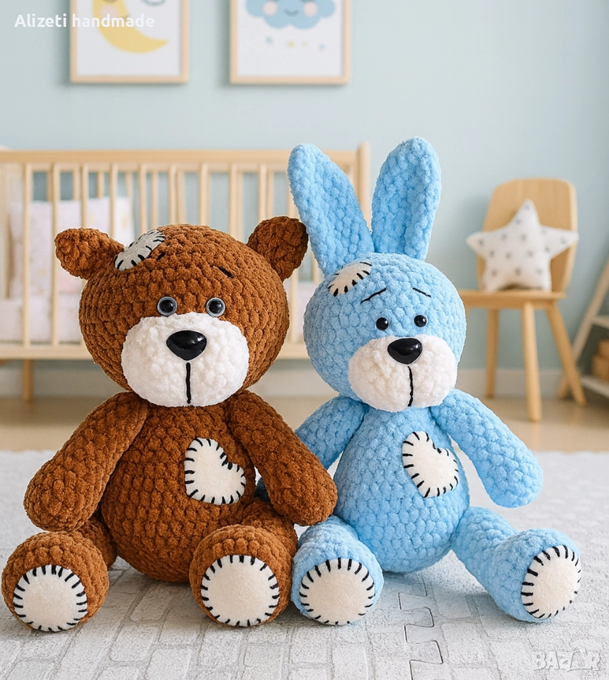 Плетени пакостници, Зайо и Мечо., снимка 1