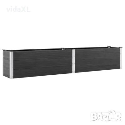 vidaXL Градинска повдигната леха, 200x50x54 см, WPC, сива（SKU:318095）, снимка 1