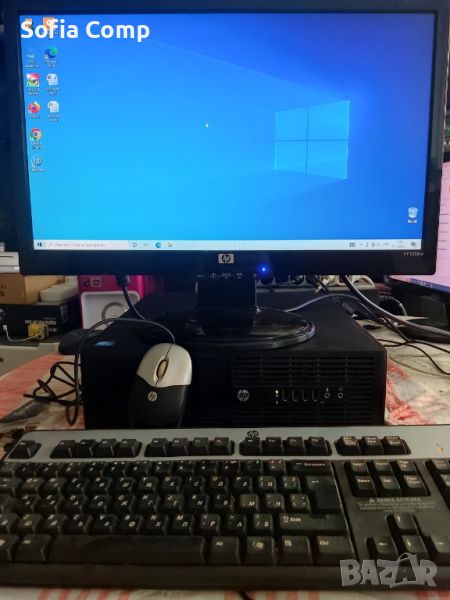 Марков компютър и монитор HP + клавиатура и мишка., снимка 1