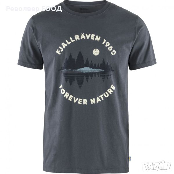 Тениска Fjall Raven Forest Mirror - синя, снимка 1