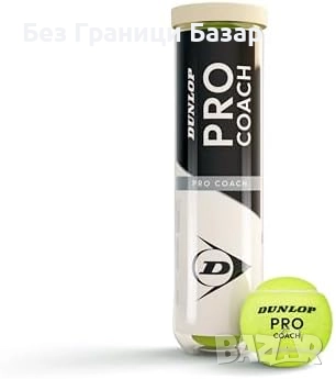 Нови Топки за тенис Dunlop Pro Coach 4 броя за всички настилки, снимка 1
