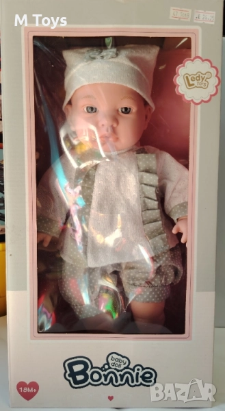 👶 Baby Doll Bonnie – реалистична бебе-кукла 💖, снимка 1