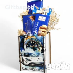 Подаръчна Кашпа за Рожден ден с Шоколад Lindt, снимка 1