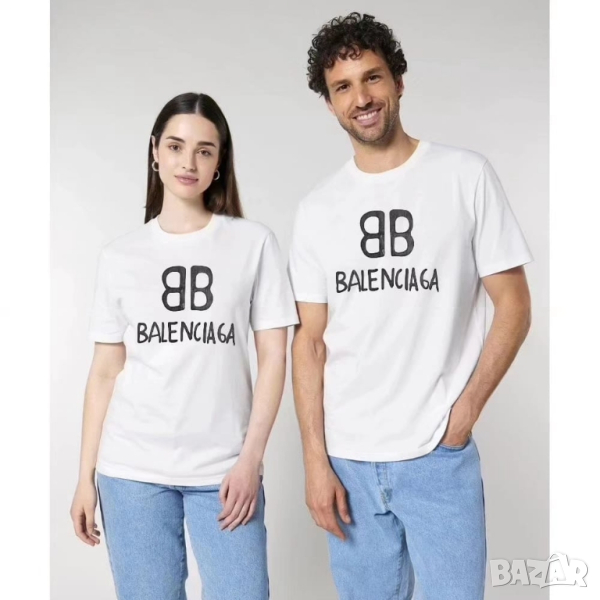 Balenciaga t shirt man woman дамски и мъжки тениски , снимка 1