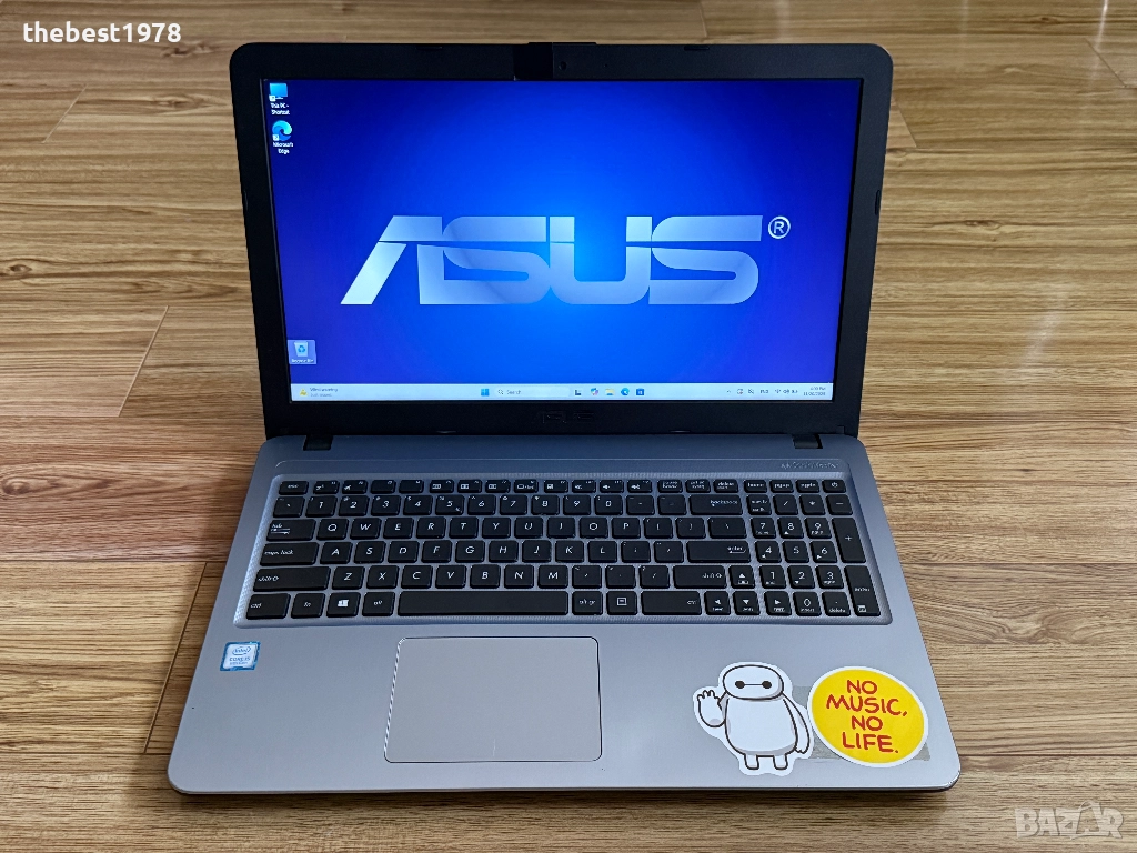 15.6 Asus VivoBook`Core i5-8250U/8GB DDR4/256GB SSD/Full HD/Бат 4ч, снимка 1