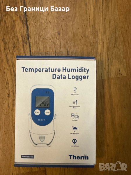 Нов CSV/PDF Репорти Логер за Температура и Влажност Дигитален Сензор и Аларма, снимка 1