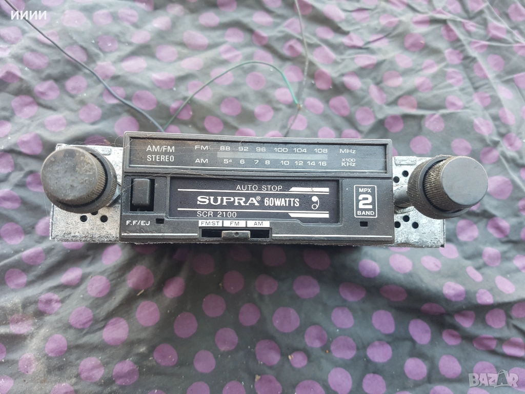 Авто радио касетофон SUPRA, снимка 1