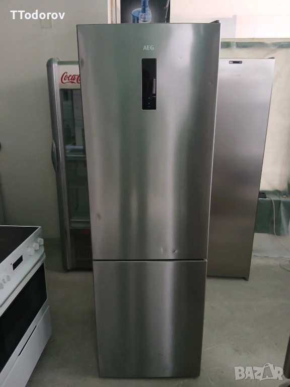 Хладилник с фризер AEG, RCS73421tx, A++, TwinTech® NoFrost , снимка 1