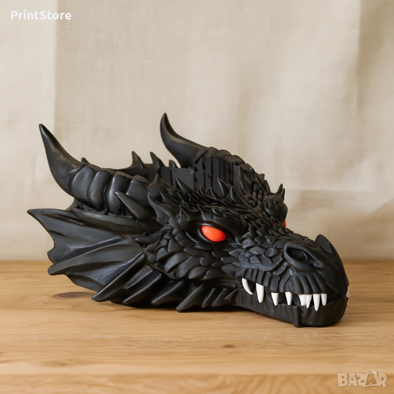 Декоративна ниша за съхранение Дракон – фентъзи декор за дом или офис, снимка 1