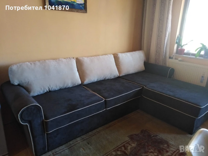 СПЕШНО Разтегателен ъглов диван 500лв, снимка 1