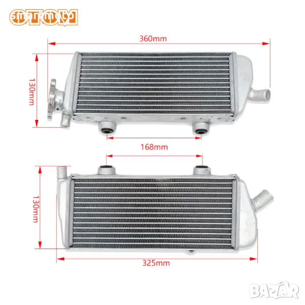 Радиатор 250 350 450 FC XCF SXF 07-15 за KTM HUSQVARNA, снимка 1