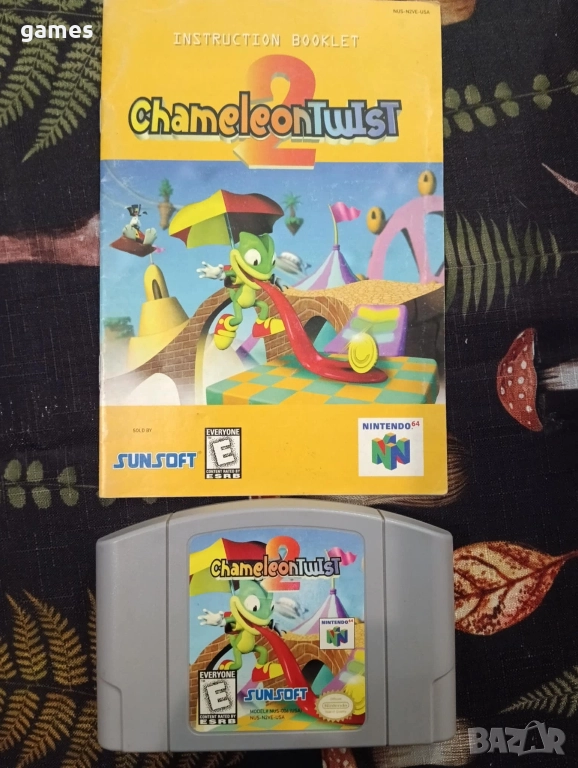 Chameleon Twist 2 за Nintendo 64 (US NTSC), снимка 1