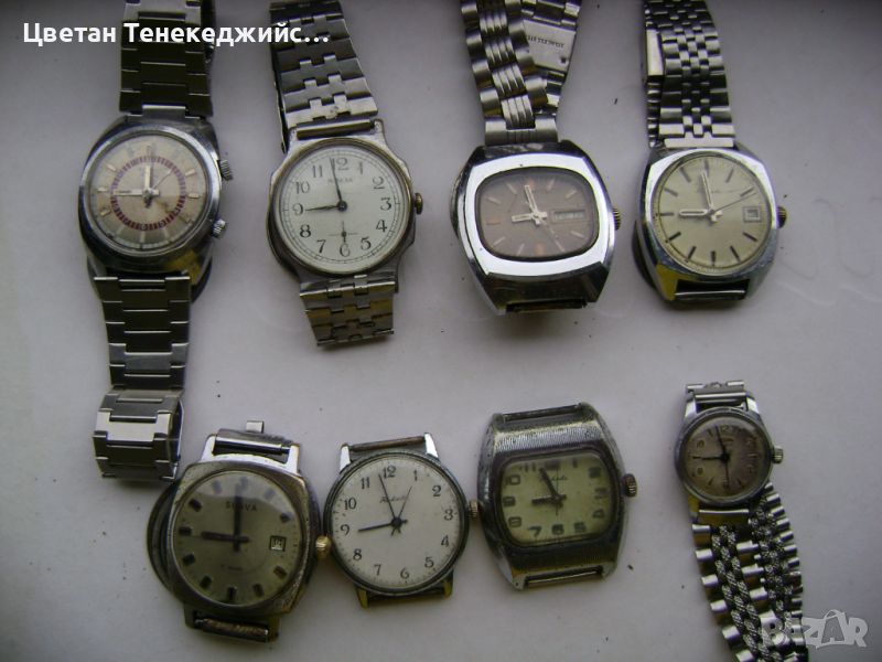  Продавам 8 броя механични часовника Poljot,Raketa,Slava,Победа,Delbana, снимка 1