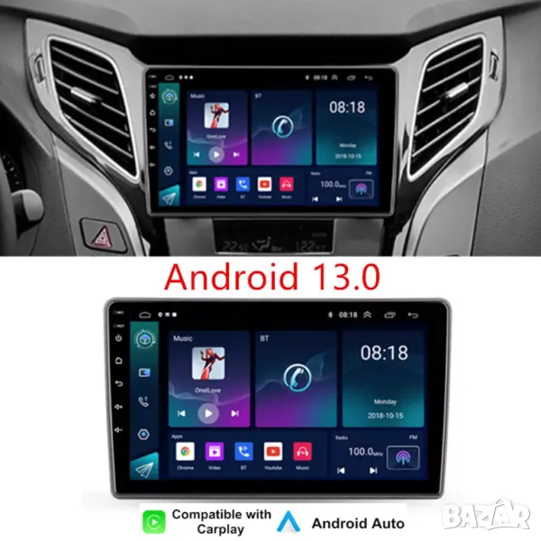 Мултимедия за Hyundai i40, 2010-2021, навигация, Android, двоен дин, плеър, Hyundai i40, Андроид, снимка 1