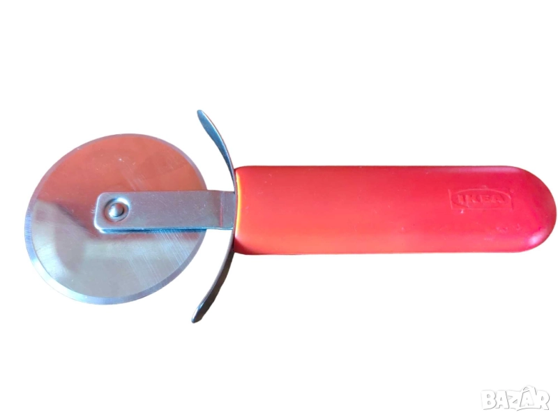 Ролер нож за рязане на пица и тесто Ikea, 17x6 см, Червен, снимка 1