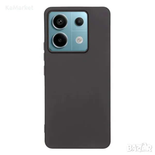 Силиконов кейс iPaky матиран, За Xiaomi Redmi Note 13 Pro 5G, Черен, снимка 1