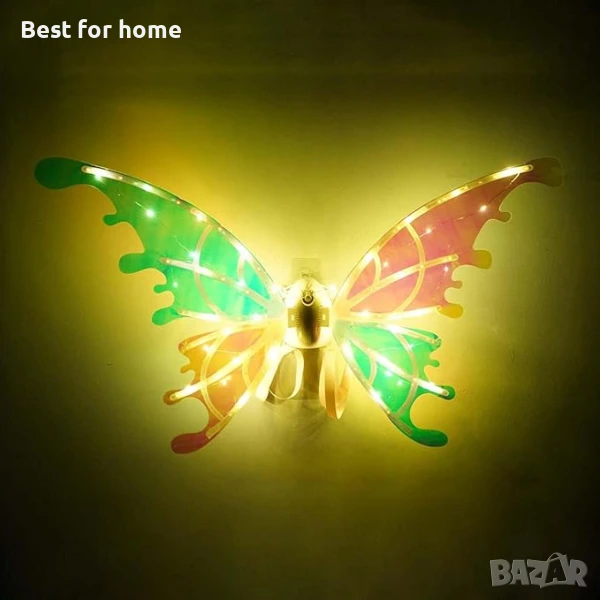 JPSDOWS Електрически,светлинни крила на пеперуда  за обличане, за момичета, снимка 1