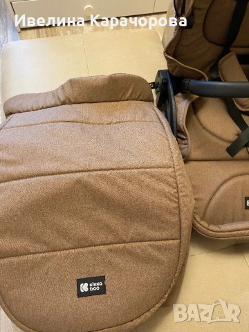 Нова KIKKA BOO Комбинирана количка 3в1 CHERIE BEIGE, снимка 7 - Детски колички - 51392313