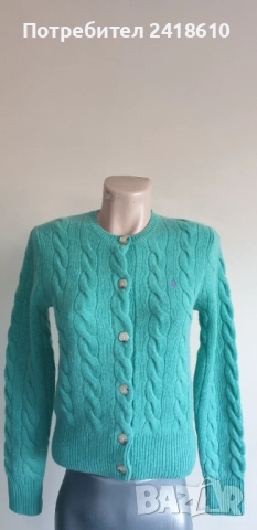 POLO Ralph Lauren Cable Wool / Cashmere Knit Womens Size S НОВО! ОРИГИНАЛ! Дамска Жилетка