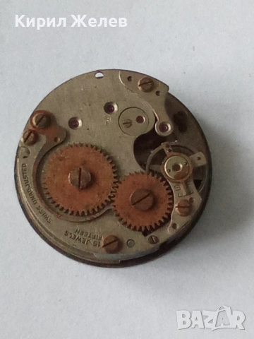 Механизъм с циферблат от стар ръчен часовник 51455, снимка 3 - Мъжки - 52270454