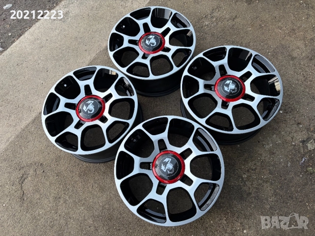 4 броя алуминиеви джанти за Fiat 500,Fiat 500- Abarth 16, снимка 7 - Гуми и джанти - 52929413