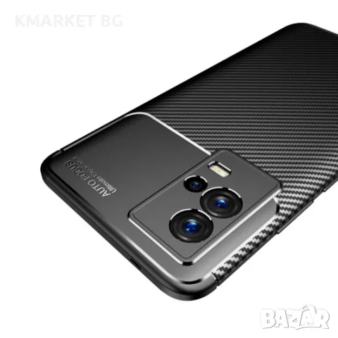 vivo iQOO 8 Удароустойчив Carbon Fiber Калъф и Протектор, снимка 4 - Калъфи, кейсове - 49532361