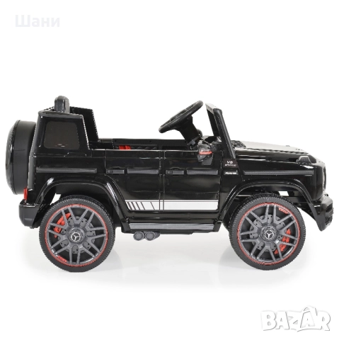 Акумулаторен джип Mercedes G63 черен металик , снимка 6 - Детски велосипеди, триколки и коли - 51615112