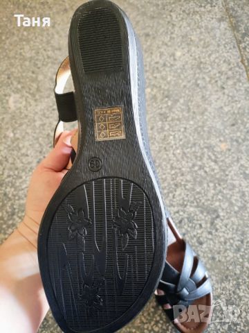 Чисто нови обувки ,сандали черни, снимка 3 - Дамски ежедневни обувки - 45794851